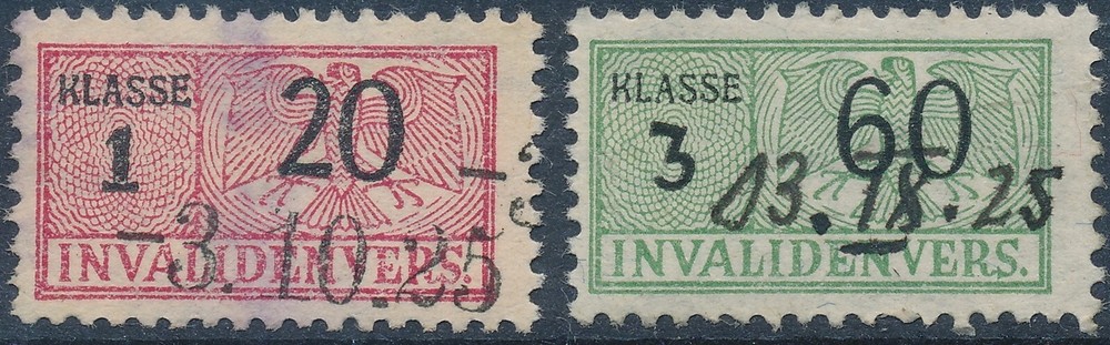 Stamp Germany Reich Revenue Fiscal Medical Social Invalid 1925 Selection Used 2