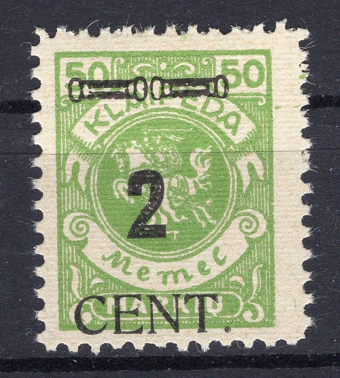 Memel 185 Mint With Hinge (Michel No. 185) Germany