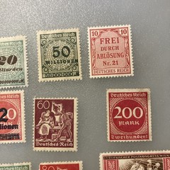 15 (MNH/few MLH) Vintage Deutsches Reich/Germany Stamps; 1933- 1945; $1 Ships.