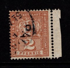 Germany Late 1890s 2p Berlin Private Post Used / Wmk Step Lines – S58679