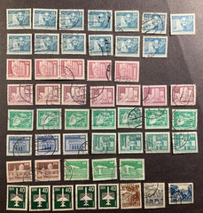 DDR, East German Communist Stamps.