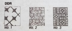 Rare used Airmail GDR stamp (Wz 2 lying), type. auction value 1200 eur