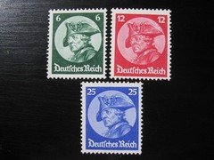 THIRD REICH Mi. #479-481 scarce mint MNH stamp set! CV $395.00