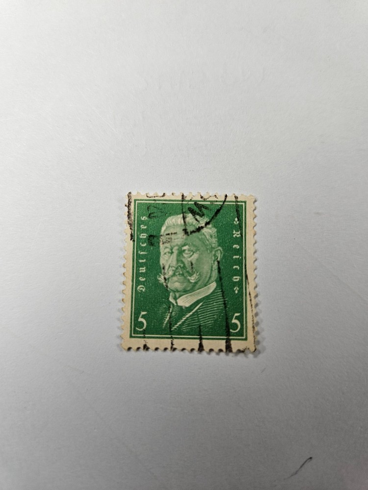 STAMP – GERMANY – DEUTSCHES REICH – 5 PFENNIG – 1928 HINDENBURG