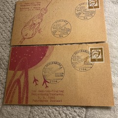 GERMANY-(1962)-SPACE Events.lot of 2 UNUSED Postcards #24