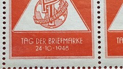 GERMANY WHOLE SHEET Tag der Briefmark 1948 MNH 3 VARIETY AMONG OTHER PHOTOS