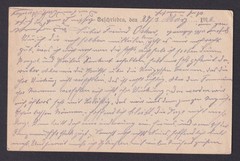 GERMANY 1916, WWI Postcard from 14th Reserve Division, Fieldpost