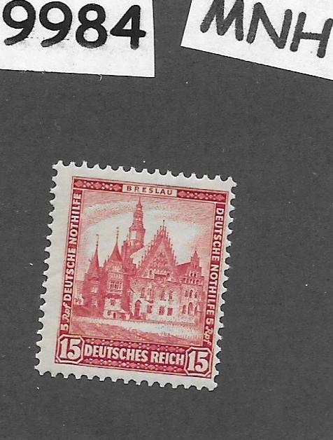 MNH Stamp B39 1931 PF15+05 City hall at Breslau / German Republic #9984