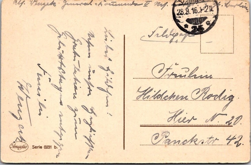 Germany Feldpost 1916 PPC – J15845