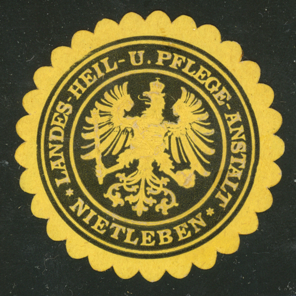 Prussia Germany Nietleben, Province of Saxony, Prussian Seal Nietleben Asylum