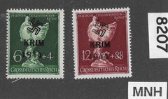MNH stamp set B286-287 Modern Fantasy Overprints Dresden Goldsmith society #8207