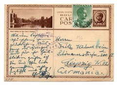 ROMANIA: Censored postcard to Germany 1940.