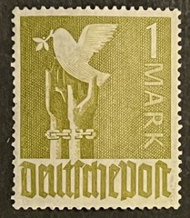 Travelstamps: 1947 Germany Stamps Scott #574 1m Peace Dove Mint MOGLH