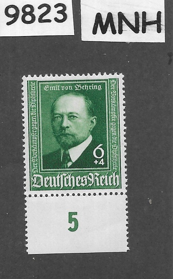 MNH stamp Sc B186 Third Reich era Germany 1940 Von Behring Scientist #9823