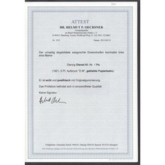 Danzig Service 1921 Mi.Nr. D 1 Pa ** checked certificate