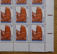 Berlin No. 874 mint never hinged complete sheet SWK sights Michel €350