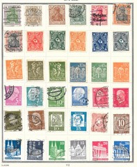 GERMANY 1930+ ALBUM PAGE 36 FINE USED & MINT HINGED STAMPS