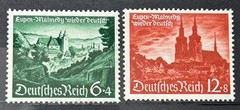 1940 German Stamps set of 2 Stamps – Malmedy – Eupen MH* /187