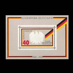 Germany, Scott 1145, Federal Eagle & Flag, SS, 1974, MNH, 110264