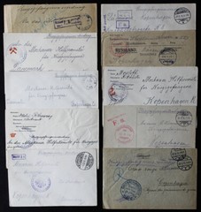 Germany Stamps Selection of 55 Feldpost Covers Red Cross Censor Etc