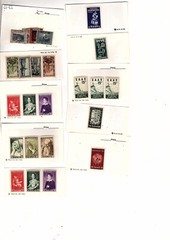 Saar stamps dealer card lot with duplicates mnh mh used cv 138.00 (mb25