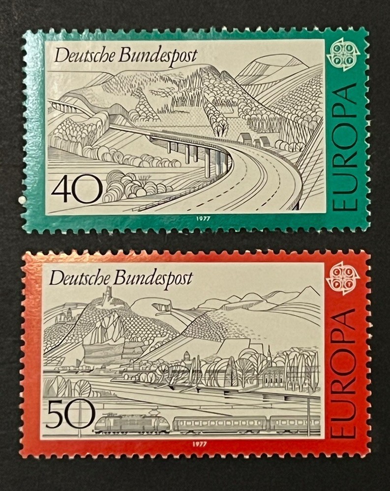 Travelstamps: 1977 Germany EUROPA Stamps Scott #1248-1249 Mi 934-935 Mint MNH OG