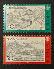 Travelstamps: 1977 Germany EUROPA Stamps Scott #1248-1249 Mi 934-935 Mint MNH OG