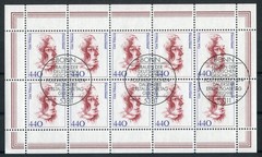 10 x Stamped Miniature Sheet No. 2014 Frauen 440 Pf. KB ESST Bonn 1997 BRD