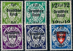 Stamp Germany Mi 716-29 1939 WW2 Reich Danzig Empire Port Poland Overprint MNH