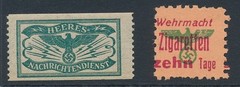 Lot Stamp Germany Poland Revenue WWII HJ Cigar Import Volkswagen Tabacco MNG MNH