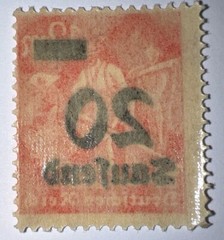 Travelstamps: 1923 Germany Stamps 20 Saufend on 12M, OP, MOGNH Never Hinged