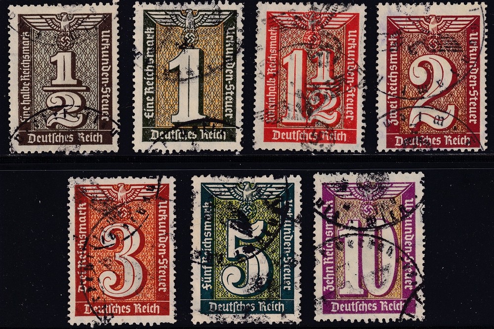 Stamp Germany Revenue WWII Fascism War War Era KDF Urkunden Selection U 1
