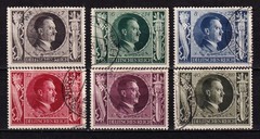GERMANY 1943 Sc#B231-B236: Hitler’s Birthday, Complete Set of 6, USED – FREE S&H