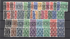 GERMANY 1948 AMERICAN BRITISH 585A-599 + NON ISSUED 52 PERFECT MNH SCHLEGEL BPP