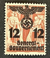 Travelstamps:Germany WWII Propaganda Stamp Poland Occupation Gen Gov’t 12gr