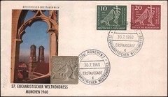 Germany Michel #330-331 FDC, Munich, 1960