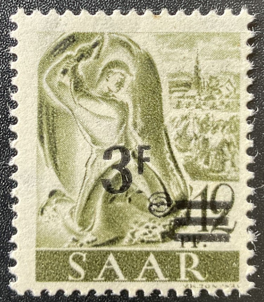 SAAR 1947 229YIFII ** MNH FLAWLESS MISSPRINT signed BRUN (Z9771