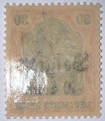 Travelstamps: Germany Offices in Belgium Stamps 30pf w/ 40c OP MOGH Wmk