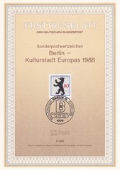 Berlin ETB 800 Scott 9N568 Berlin Culture City