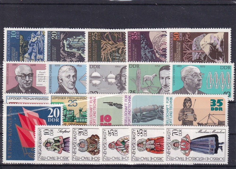 DDR MNH ** issues from 1977 (4)