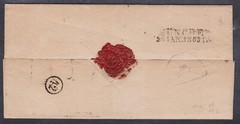 Bavaria SG 23 on Cover NEUBURG to MUNICH in 1863 – Open Mill Wheel 381 Cancel