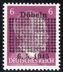 Germany 1945 Post WW II Local Overprint Döbeln Michel# 1b Mint VF OG LH Gem 💥