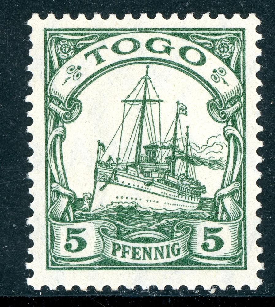 GANDALF – Germany 1900 Togo 5pf Yacht Scott #8 MNH Y151