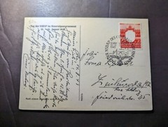 1943 Germany General Government Poland Postcard Cover Krakau
