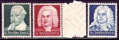 THIRD REICH 1935 mint MNH Famous Composers stamp set! CV $38.50