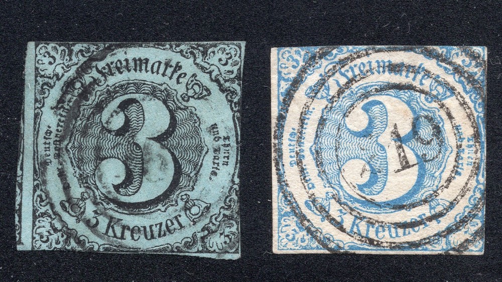 German States Thurn and Taxis Southern District #44 #48 Used