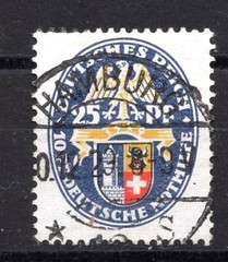 Weimar 1929 Semi-Postal 25 Pfg., VF + used, hard to find as single