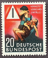 Germany Scott # 694 VF MNH 1953 Prevent Traffic Accidents