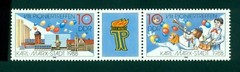 Germany DDR Scott #2689a MNH PAIR w/LABEL Young Pioneers Congress $$