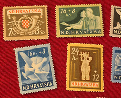 1941 WW2 WWII CROATIAN CROATIA MIXED LOT NAZI GERMAN Third Reich stamps MNH